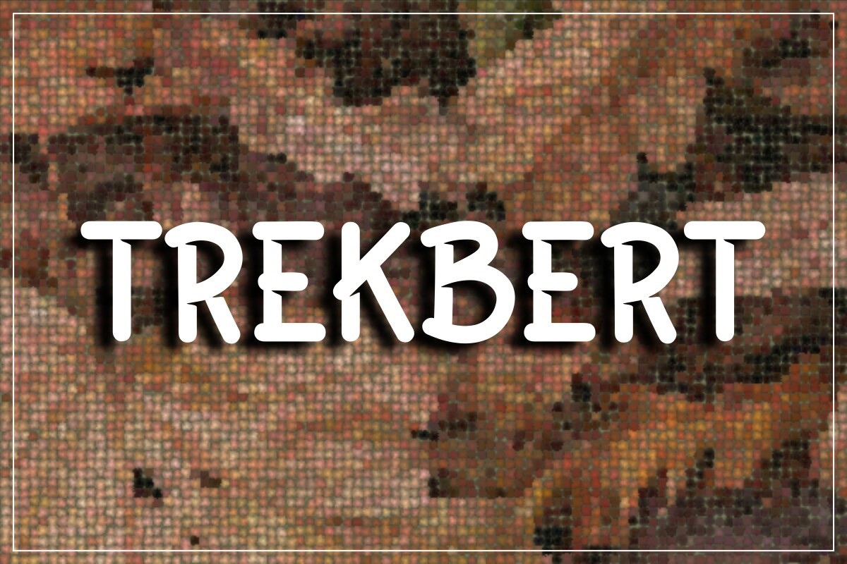 Beispiel einer Trekbert-Schriftart