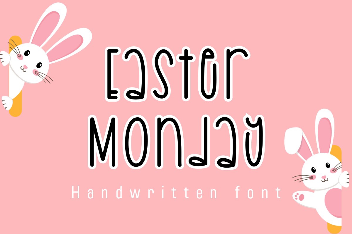 Beispiel einer Easter Monday Regular-Schriftart