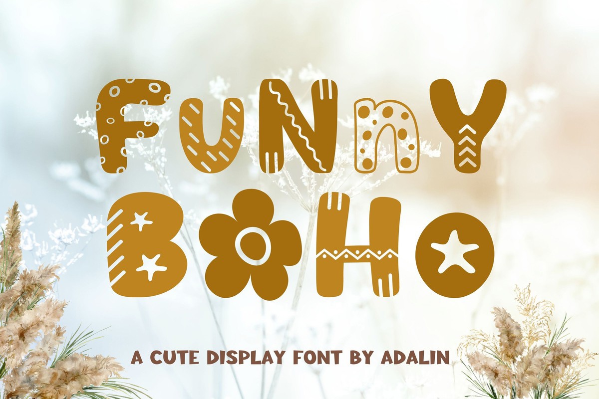 Beispiel einer Funny Boho Regular-Schriftart