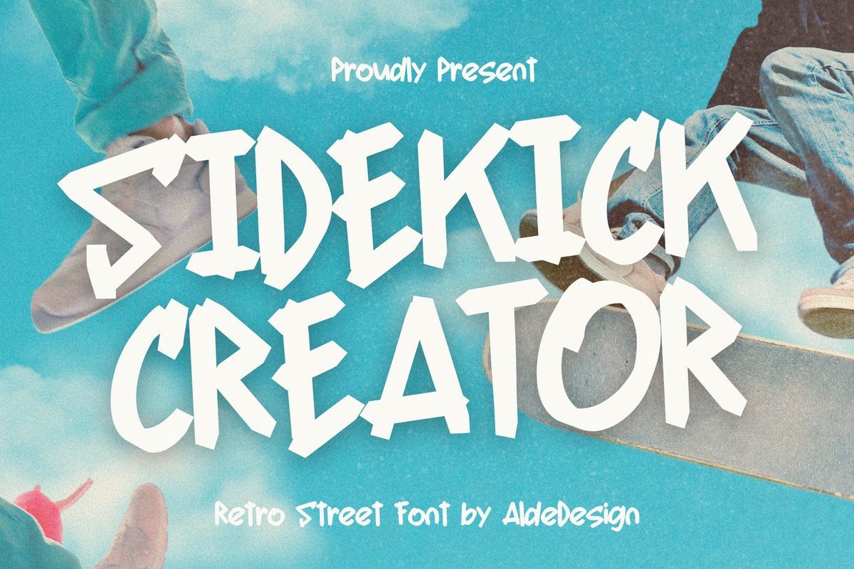 Beispiel einer Sidekick Creator Regular-Schriftart