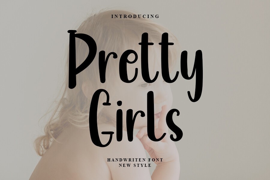 Beispiel einer Pretty Girls-Schriftart