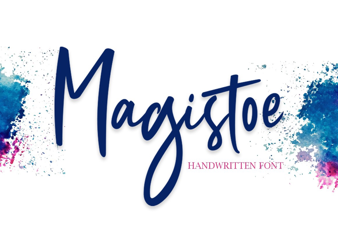 Beispiel einer Magistoe-Schriftart