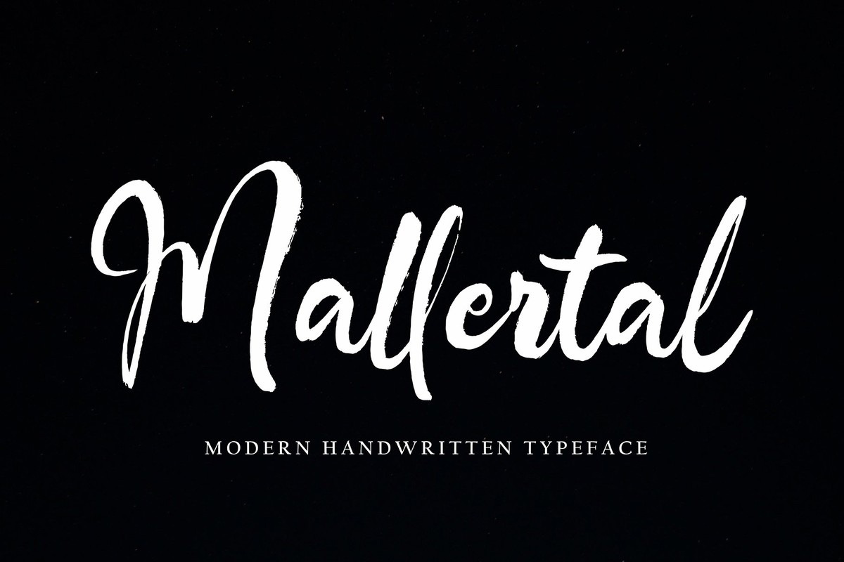 Beispiel einer Mallertal-Schriftart