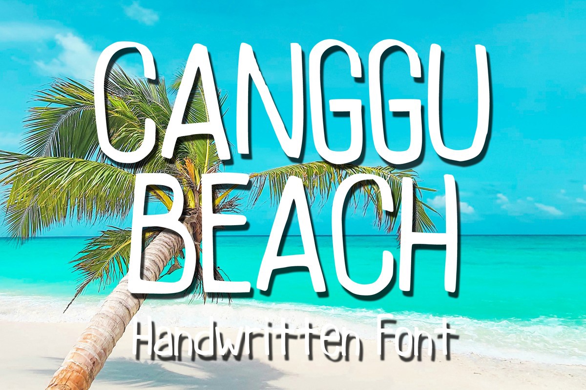 Beispiel einer Canggu Beach-Schriftart