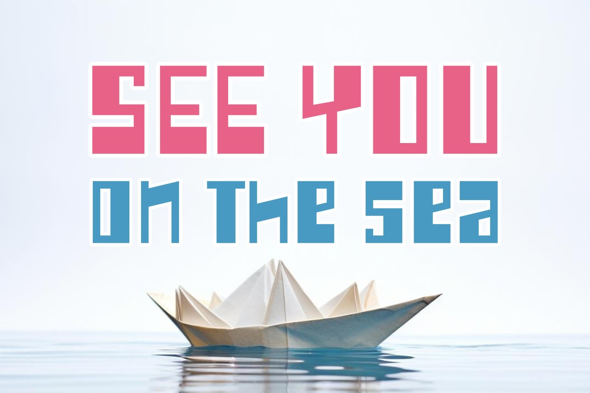 Beispiel einer See You on The Sea-Schriftart