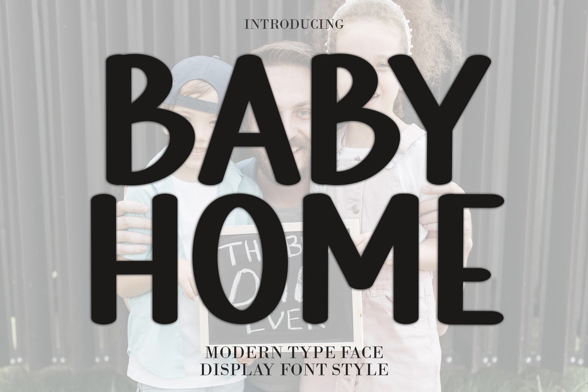 Beispiel einer Baby Home Regular-Schriftart