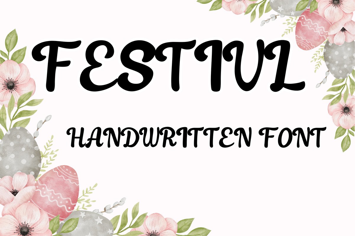 Beispiel einer Festival-Schriftart