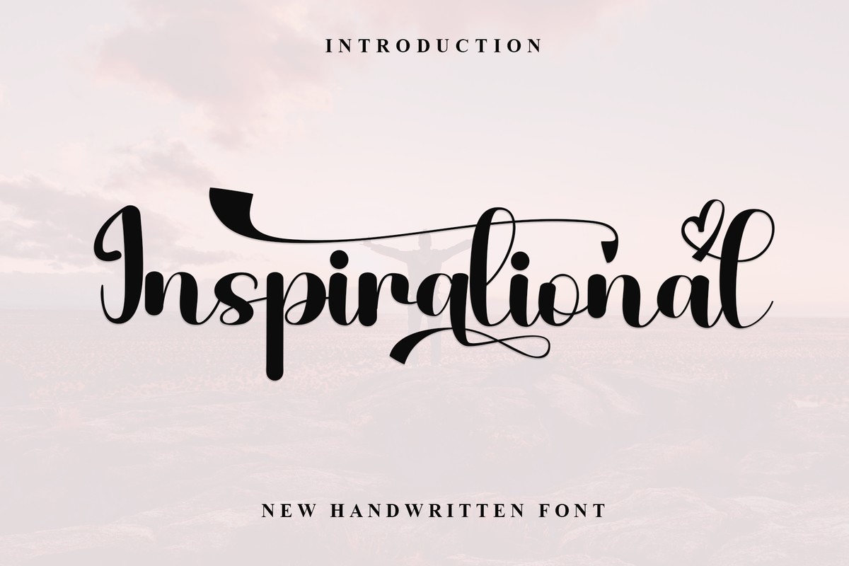 Beispiel einer Inspirational Regular-Schriftart