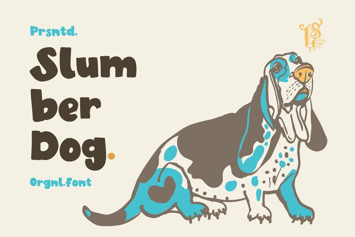 Beispiel einer Slumber Dog Regular-Schriftart