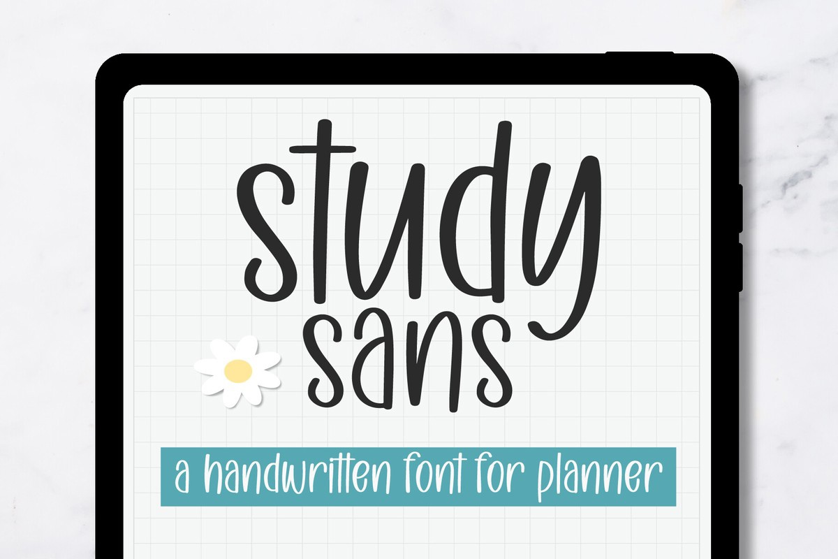 Beispiel einer Study Sans-Schriftart