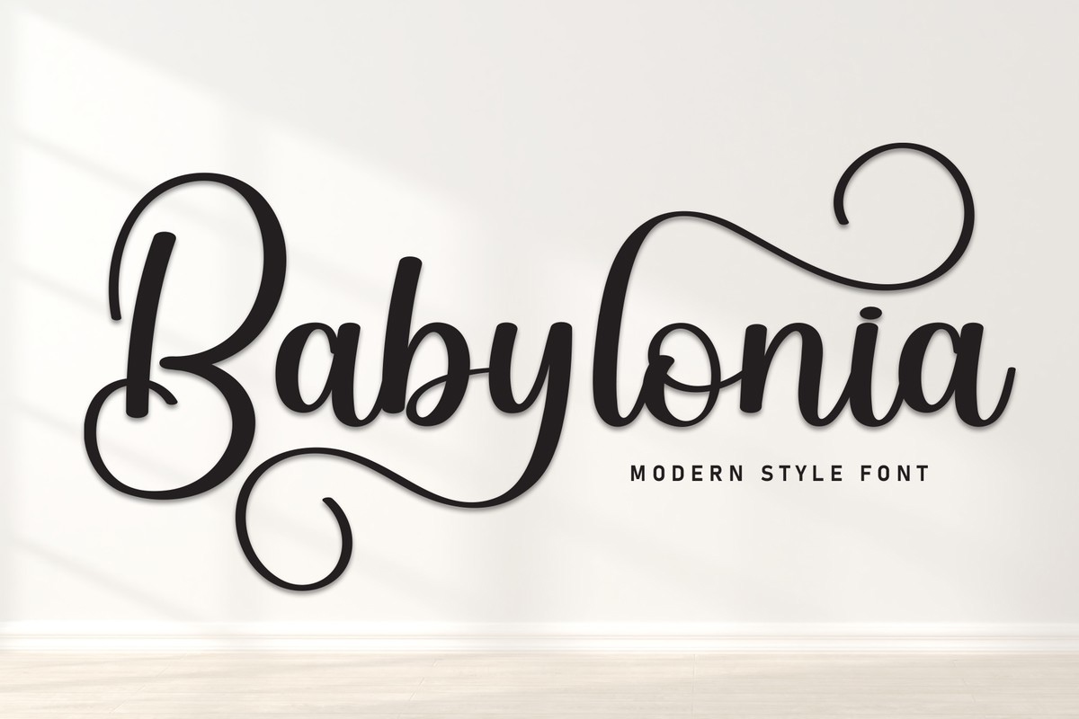 Beispiel einer Babylonia-Schriftart