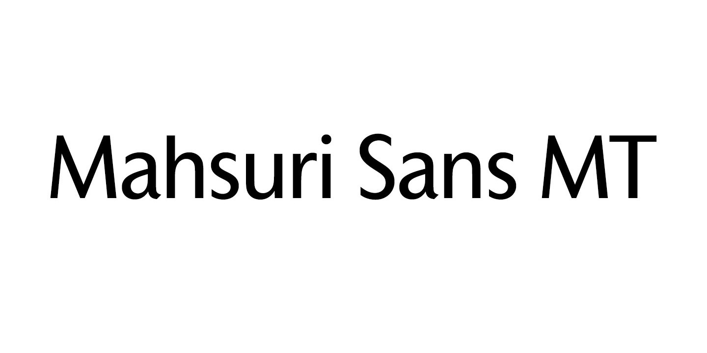 Beispiel einer Mahsuri Sans MT-Schriftart