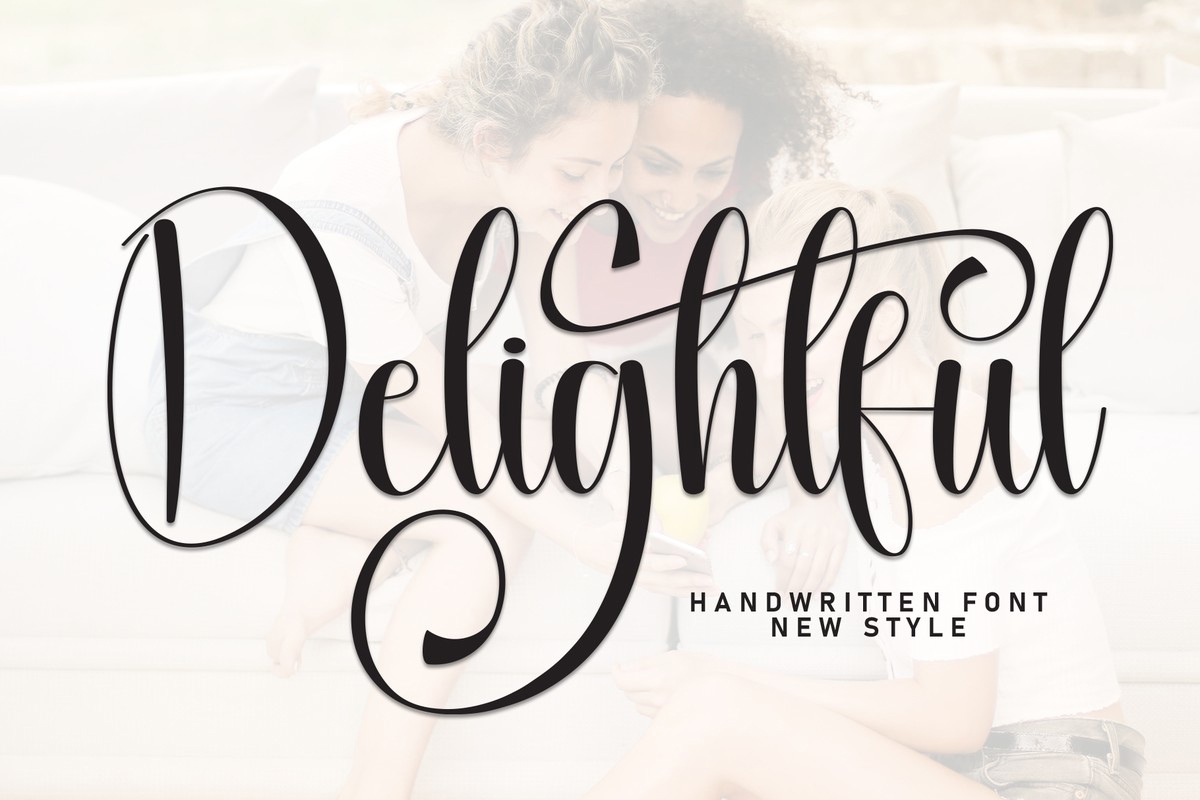 Beispiel einer Delightful-Schriftart