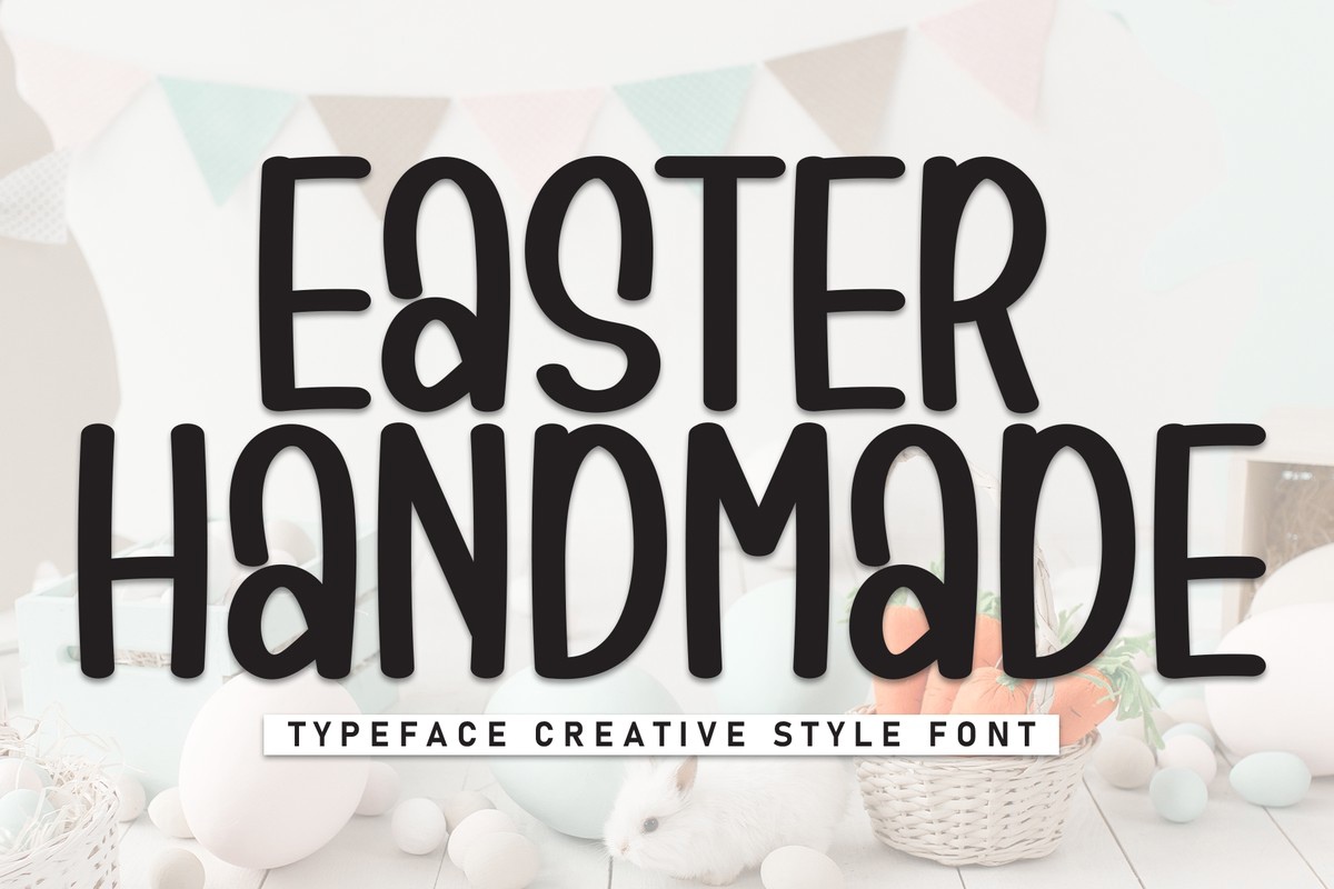 Beispiel einer Easter Handmade-Schriftart