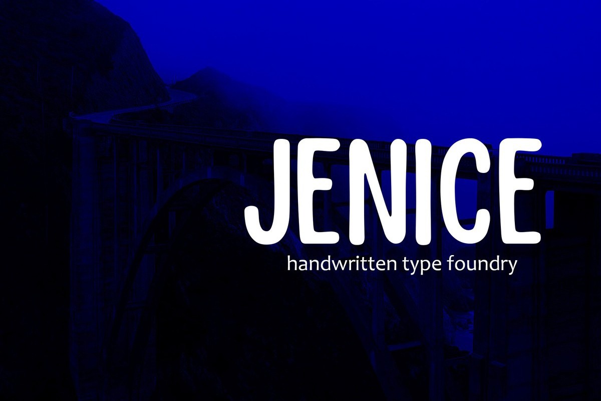 Beispiel einer Jenice-Schriftart