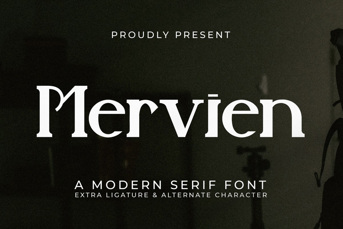 Beispiel einer Mervien-Schriftart