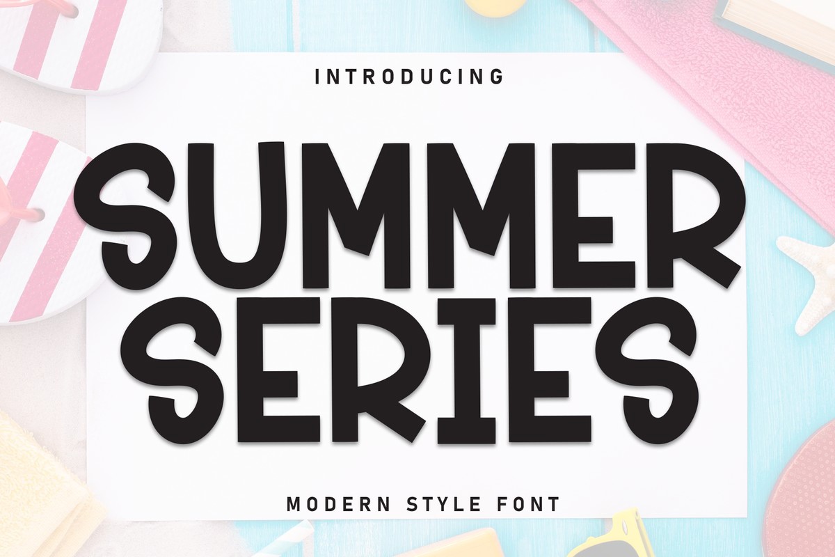 Beispiel einer Summer Series-Schriftart