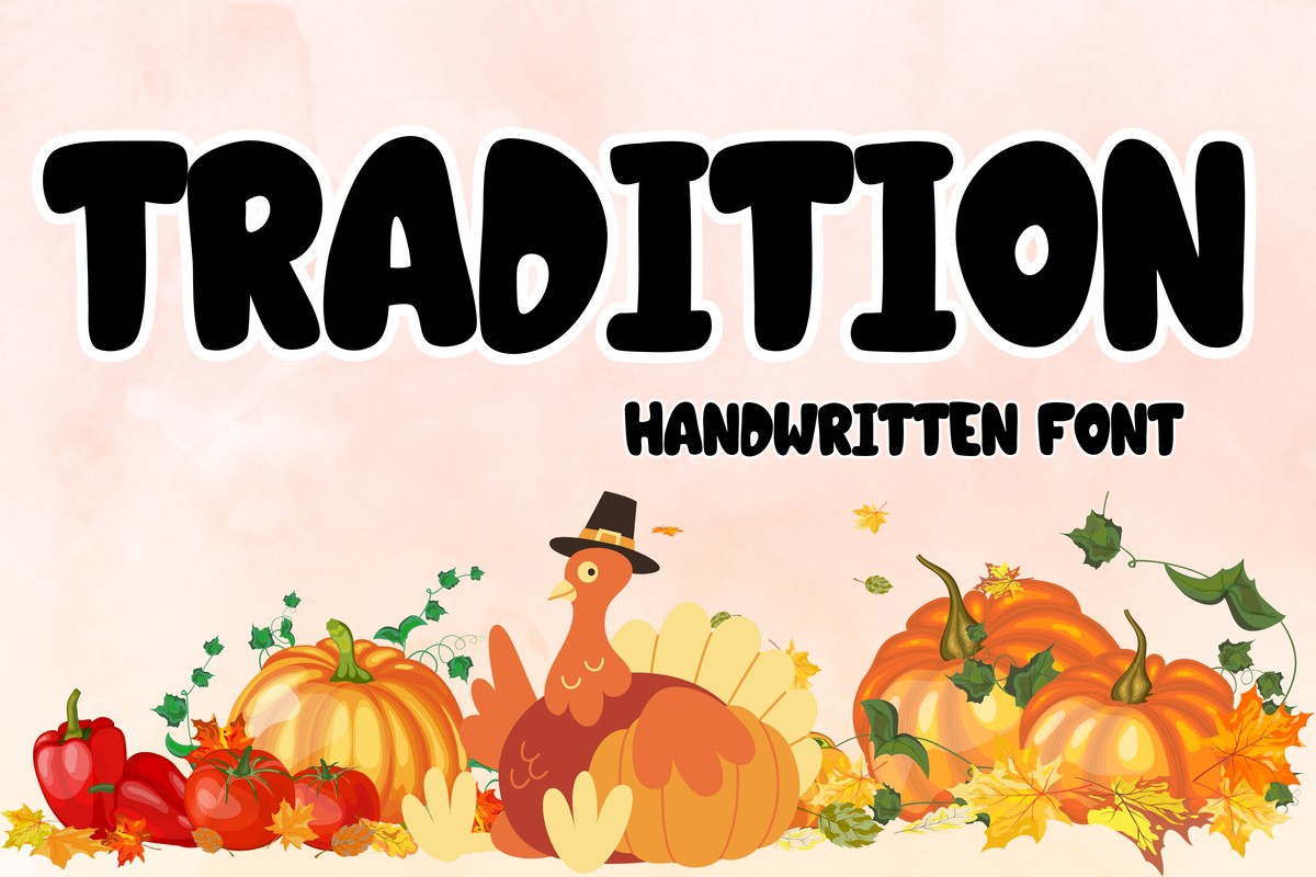 Beispiel einer Tradition-Schriftart