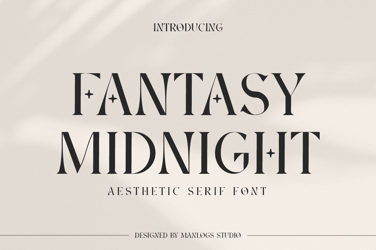 Beispiel einer Fantasy Midnight-Schriftart