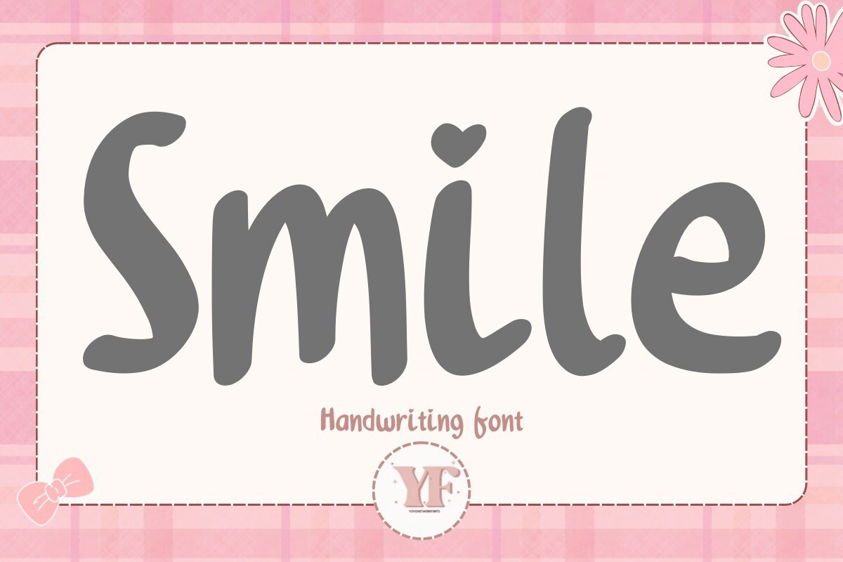 Beispiel einer Smile Regular-Schriftart