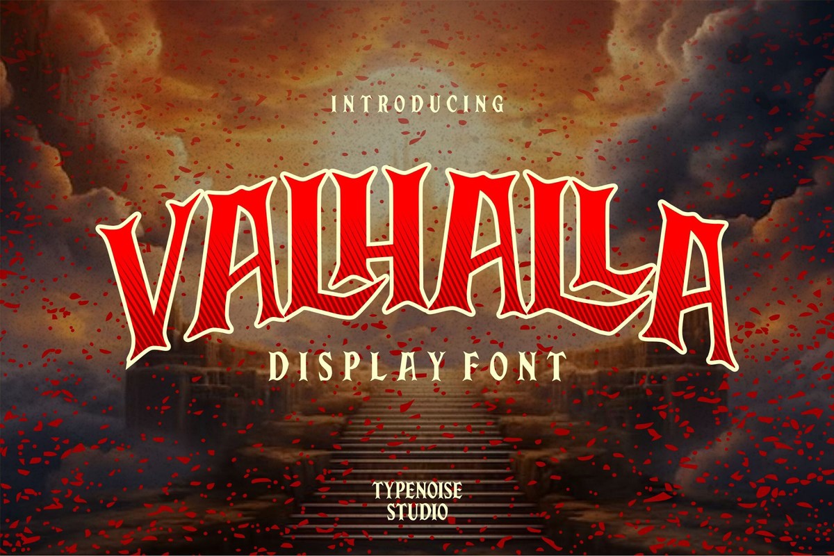 Beispiel einer Valhalla-Schriftart