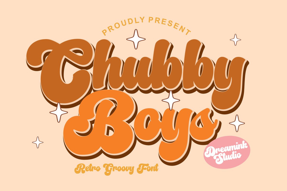 Beispiel einer Chubby Boys-Schriftart