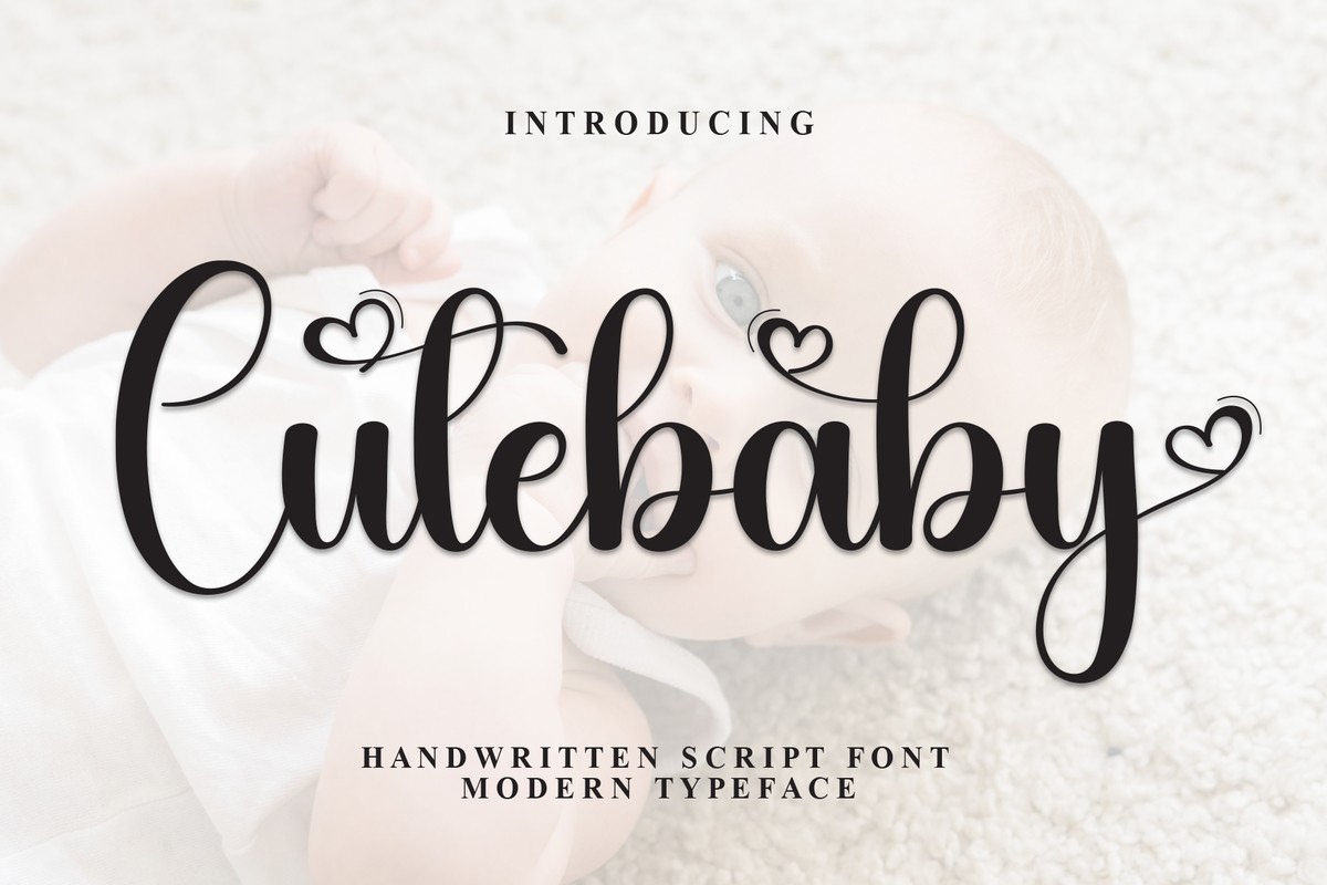 Beispiel einer Cutebaby Regular-Schriftart