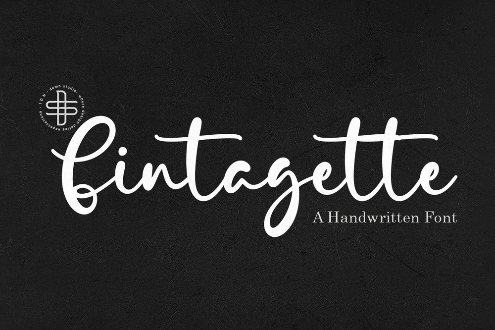 Beispiel einer Fintagette-Schriftart