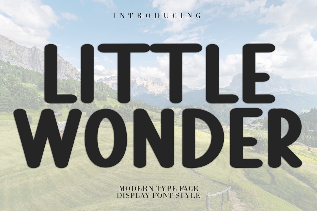 Beispiel einer Little Wonder-Schriftart