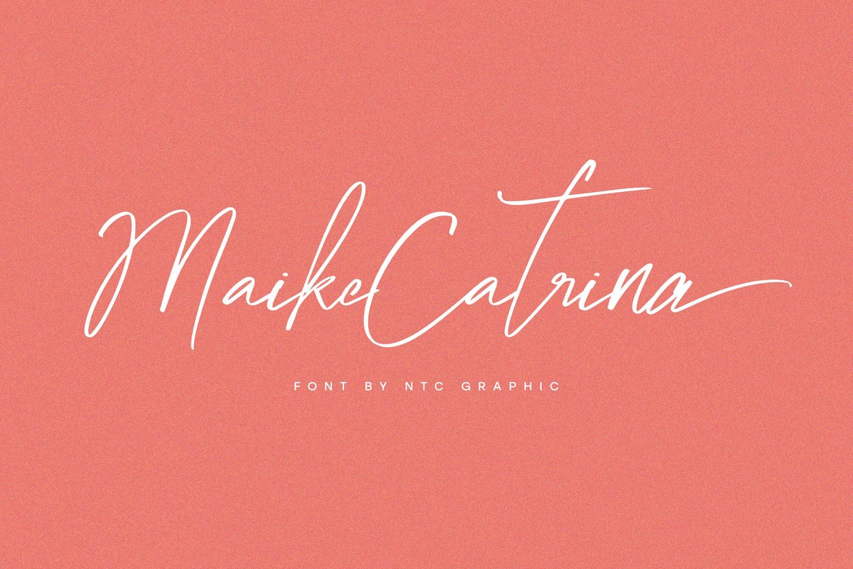 Beispiel einer Maike Catrina-Schriftart