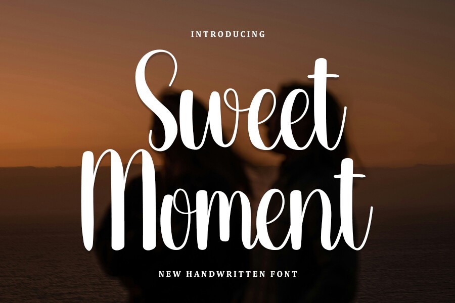 Beispiel einer Sweet Moment-Schriftart