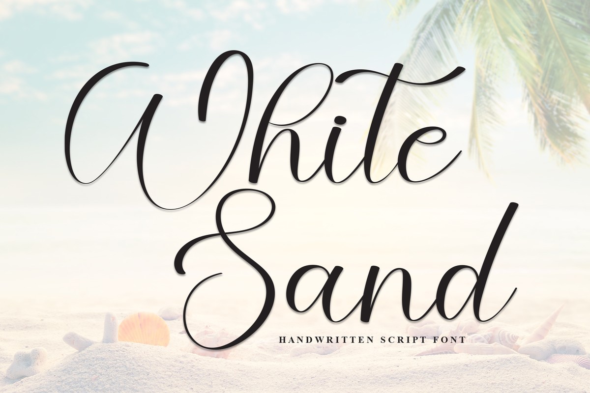 Beispiel einer White Sand Regular-Schriftart