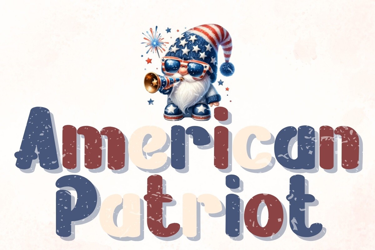 Beispiel einer American Patriot-Schriftart