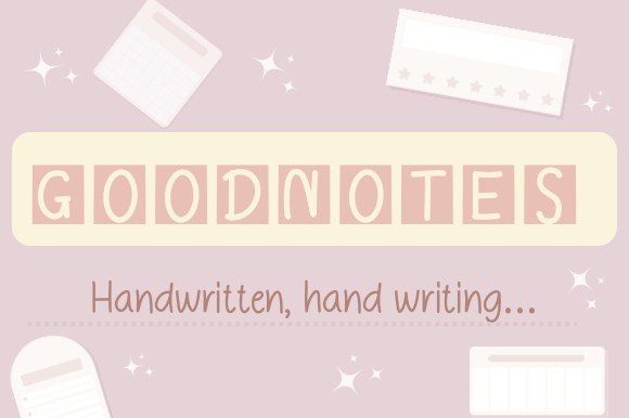 Beispiel einer Goodnotes-Schriftart