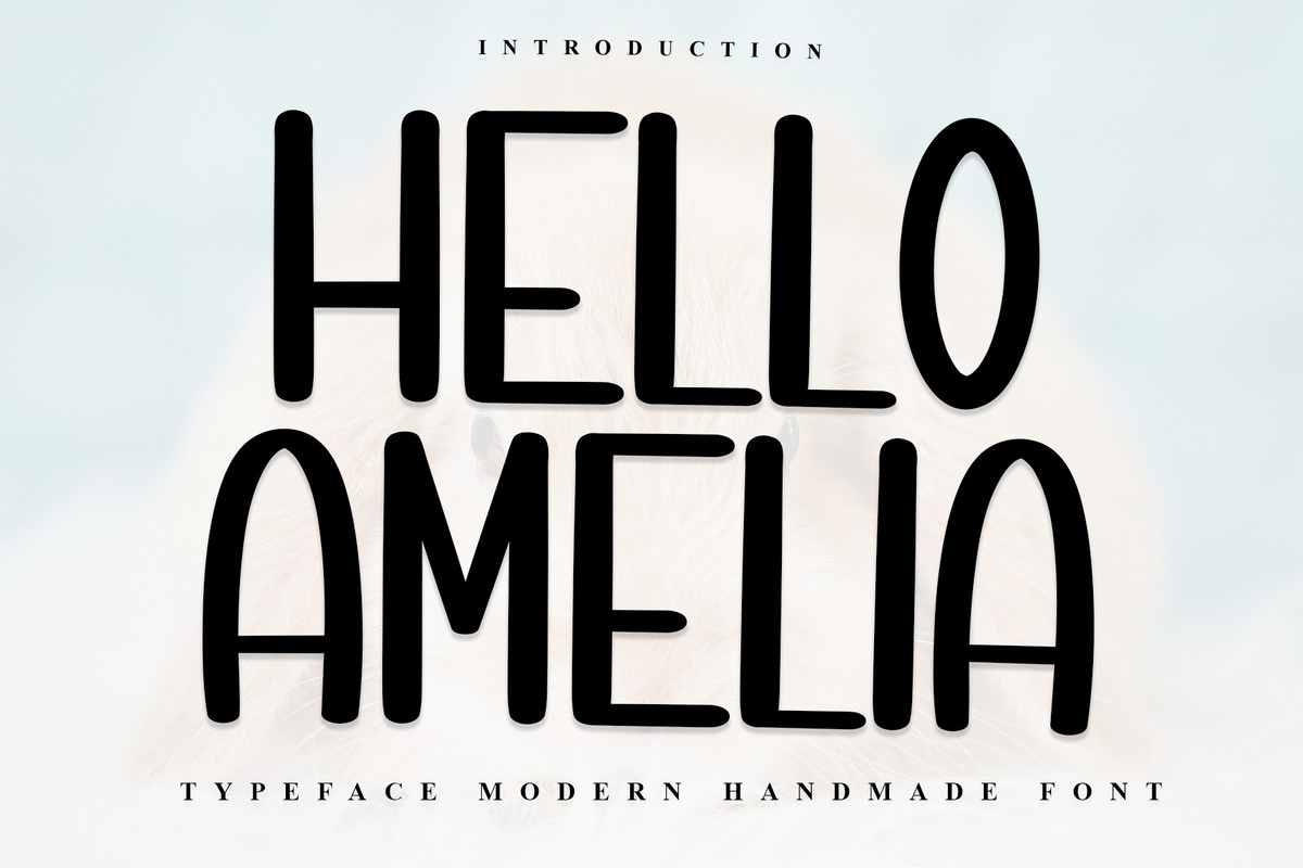 Beispiel einer Hello Amelia-Schriftart