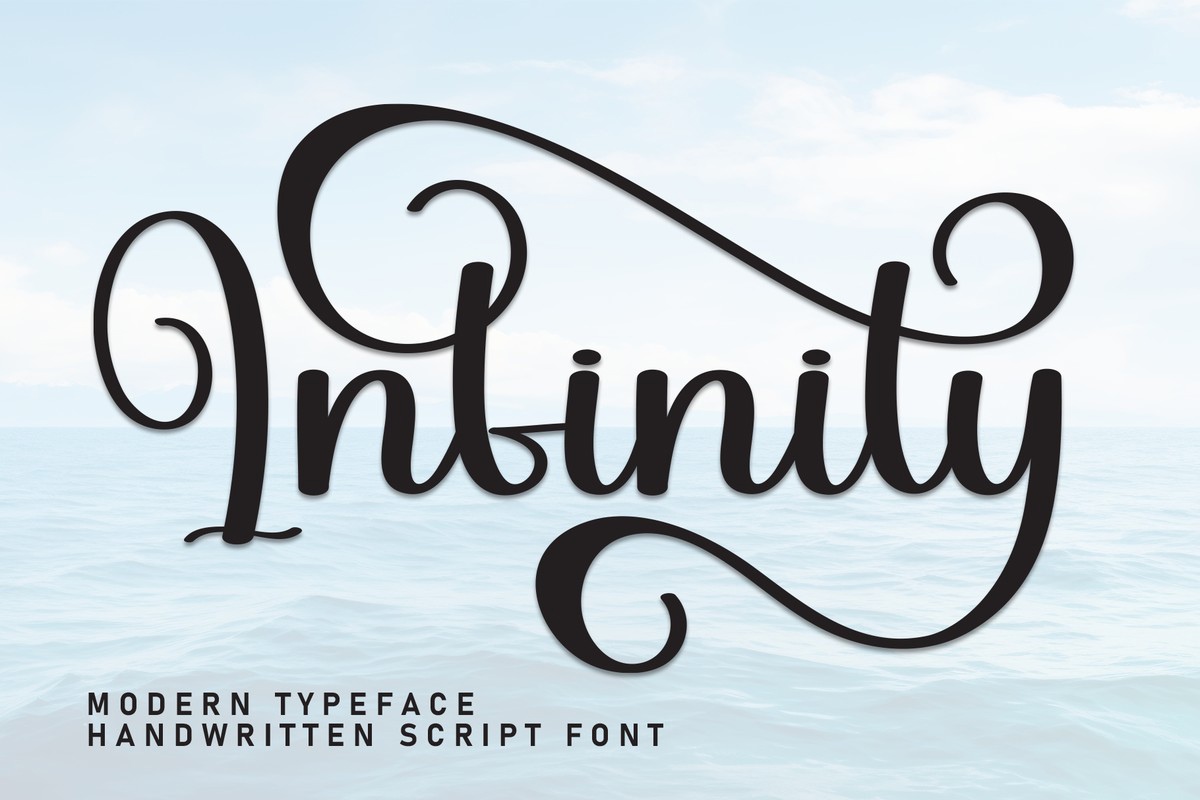 Beispiel einer Infinity-Schriftart