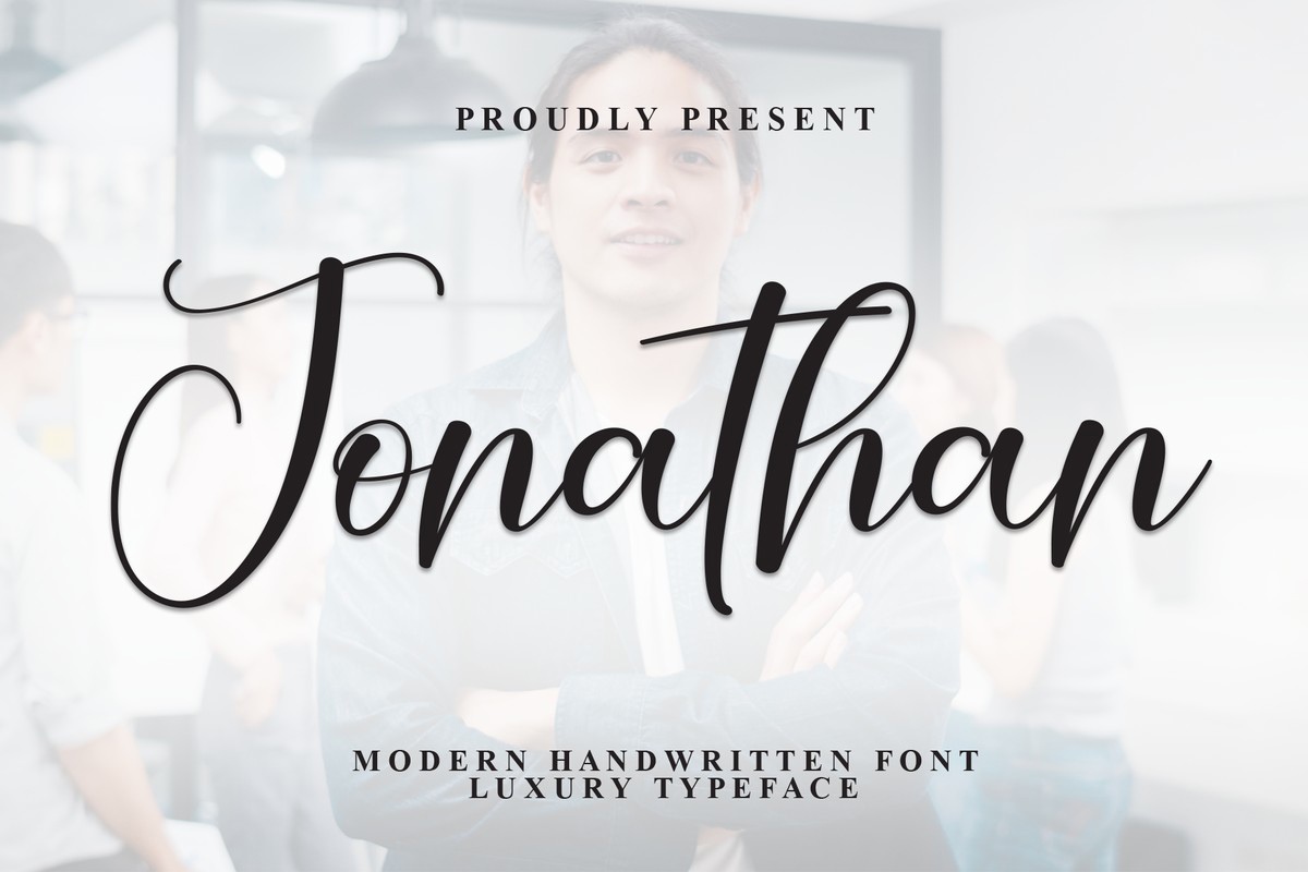 Beispiel einer Jonathan Regular-Schriftart