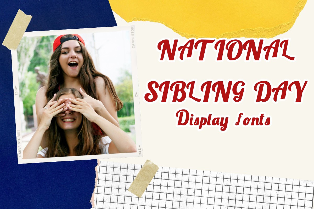 Beispiel einer National Sibling Day Regular-Schriftart