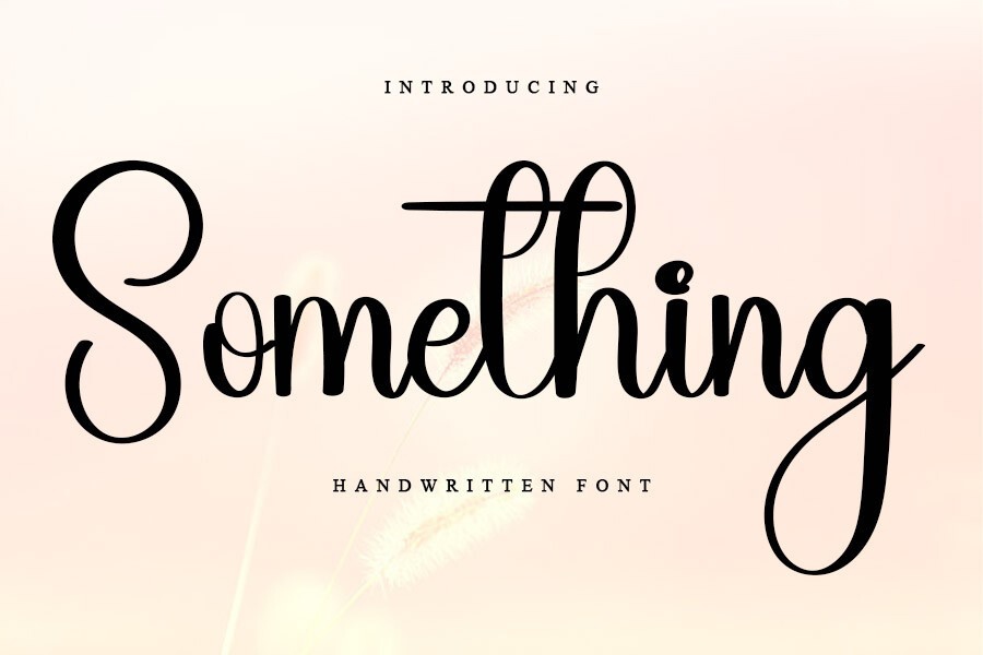 Beispiel einer Something-Schriftart