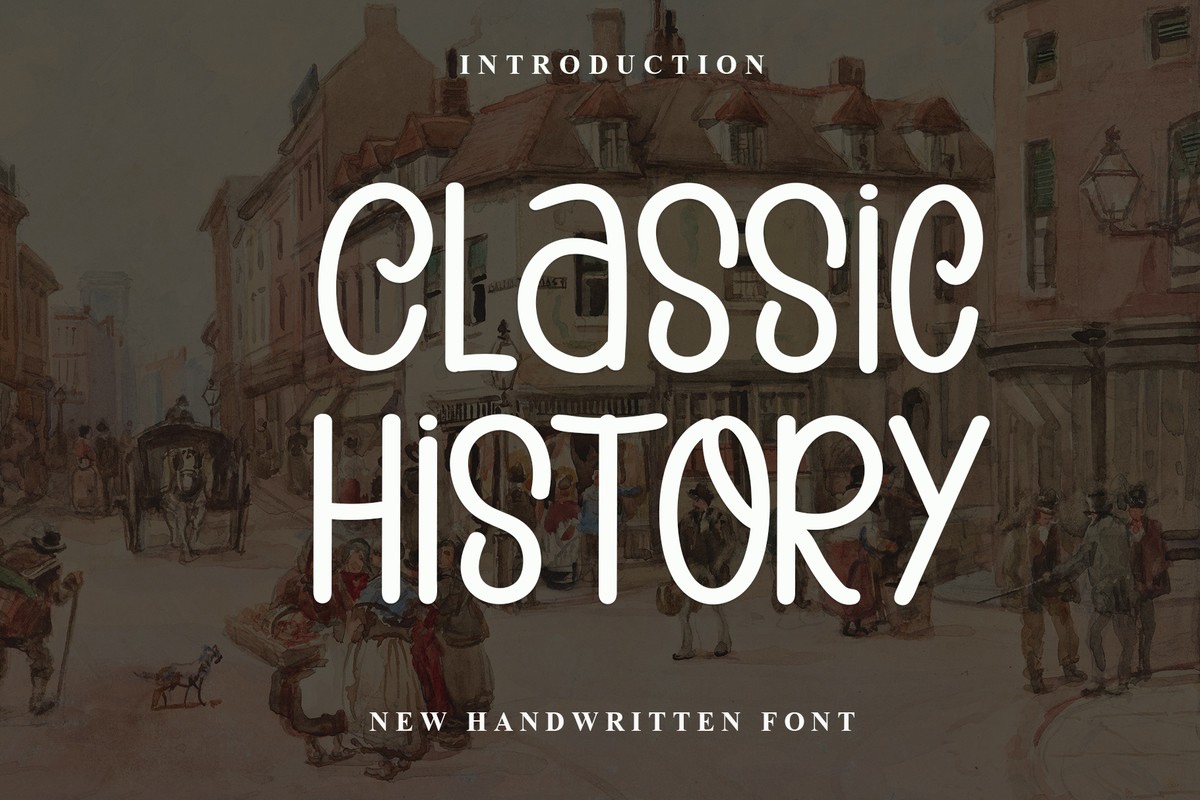 Beispiel einer Classic History-Schriftart