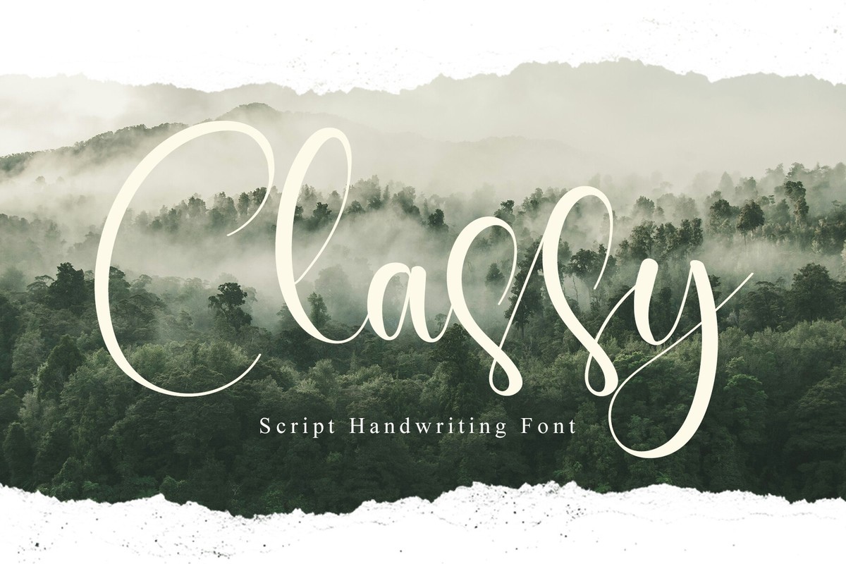 Beispiel einer Classy-Schriftart