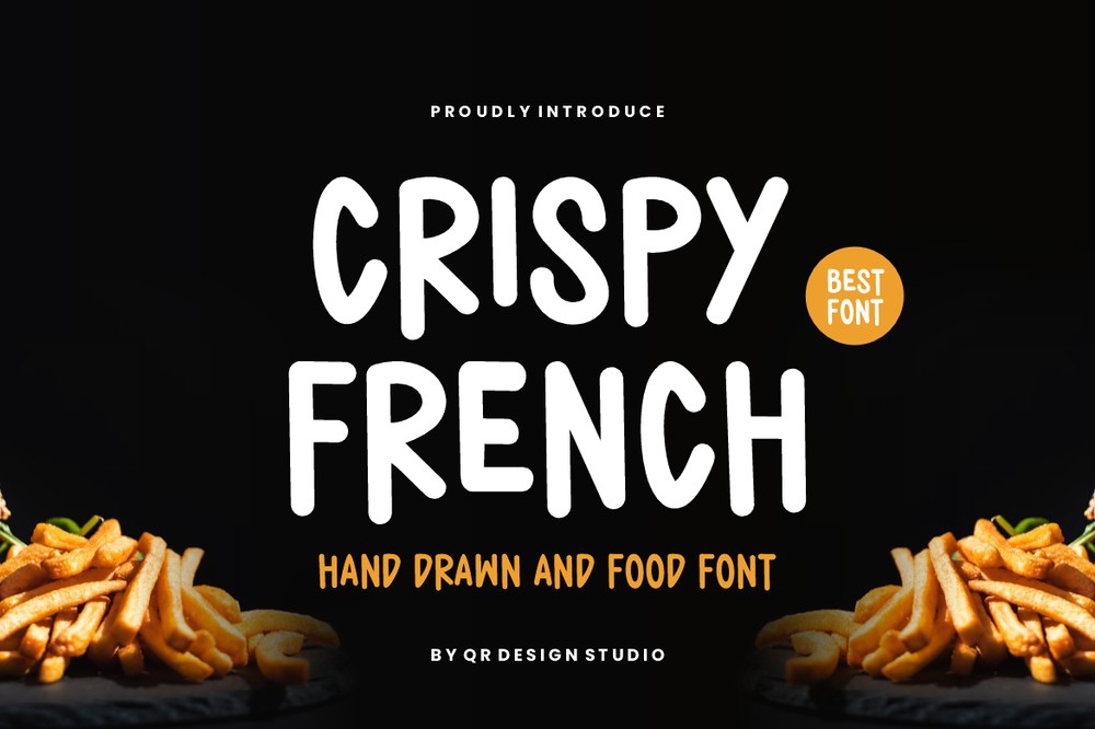 Beispiel einer Crispy French Regular-Schriftart