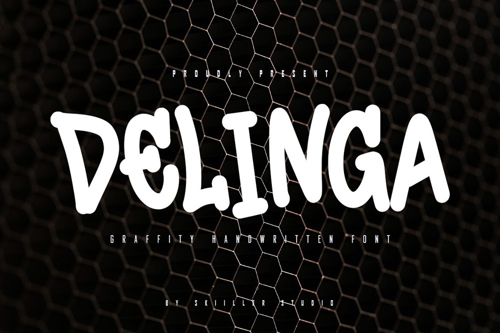 Beispiel einer Delinga-Schriftart