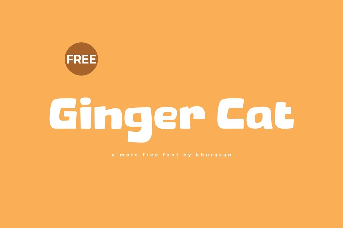 Beispiel einer Ginger Cat-Schriftart