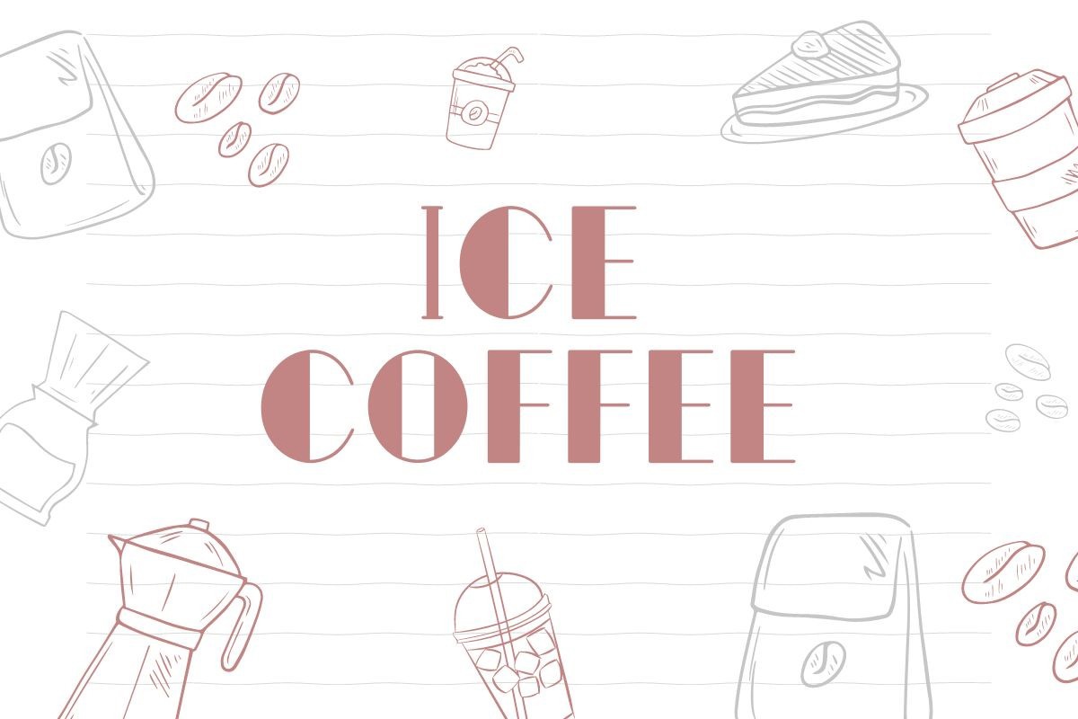 Beispiel einer Ice Coffee Regular-Schriftart