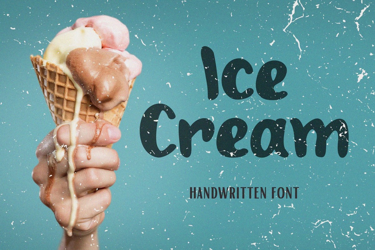 Beispiel einer Ice Cream Regular-Schriftart