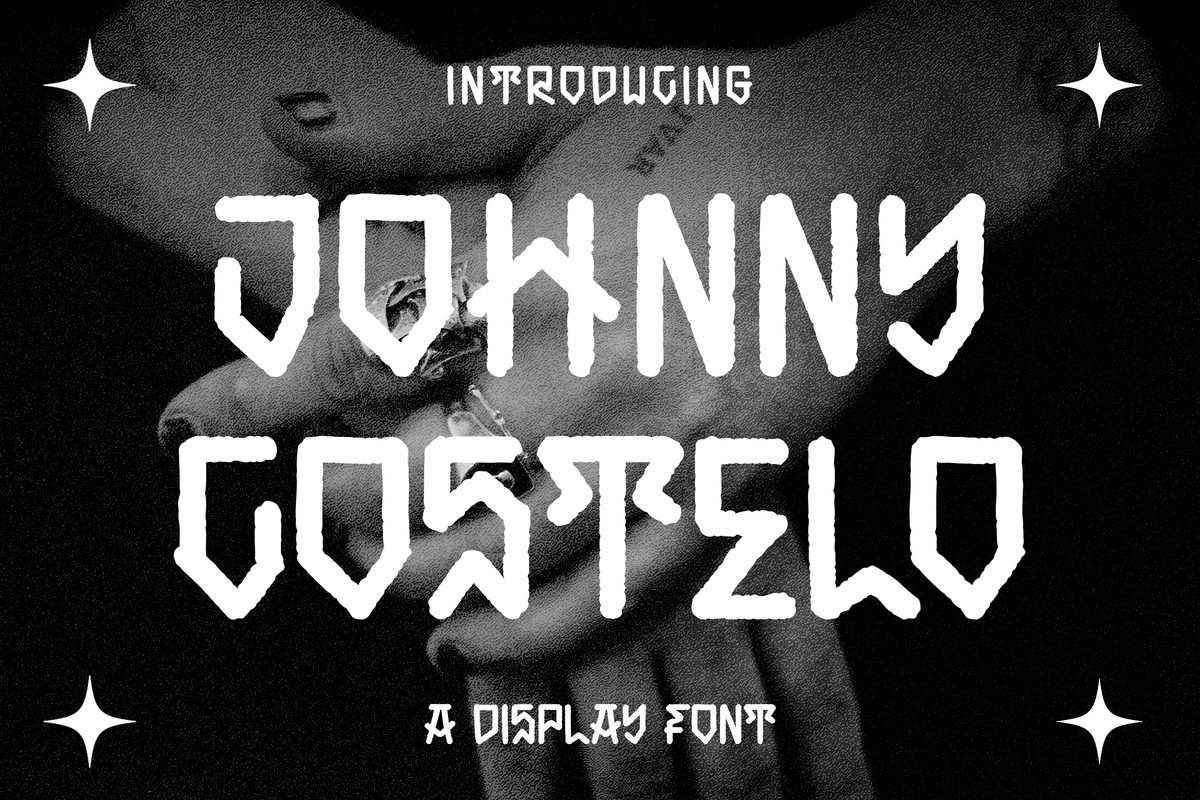 Beispiel einer Johnny Castelo-Schriftart