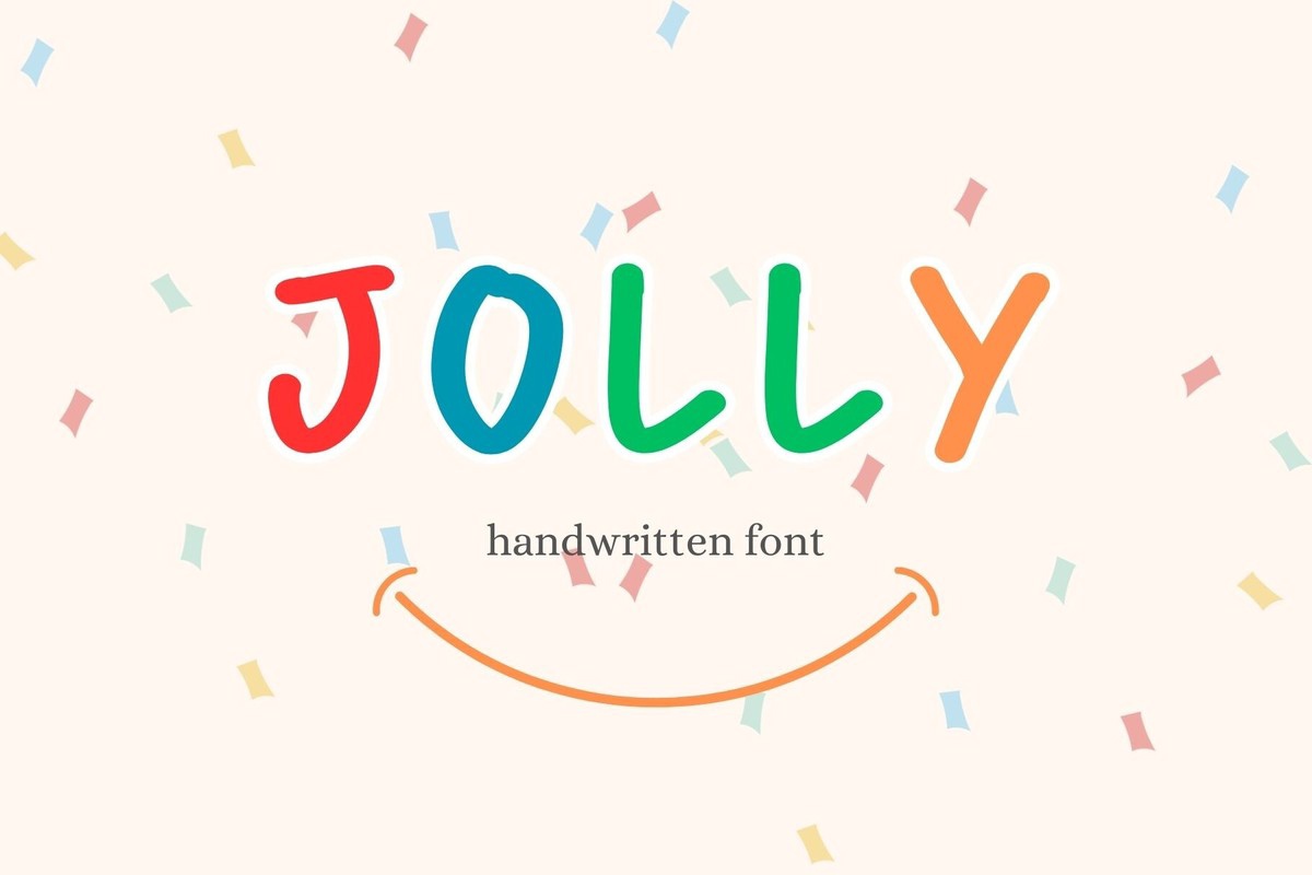 Beispiel einer Jolly Regular-Schriftart