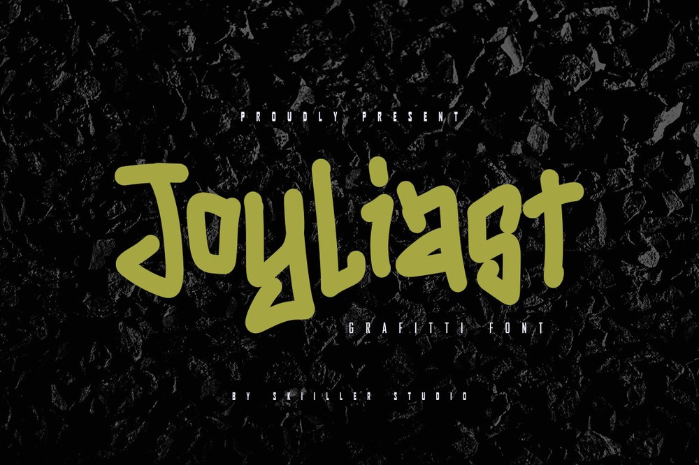 Beispiel einer Joyliast Regular-Schriftart