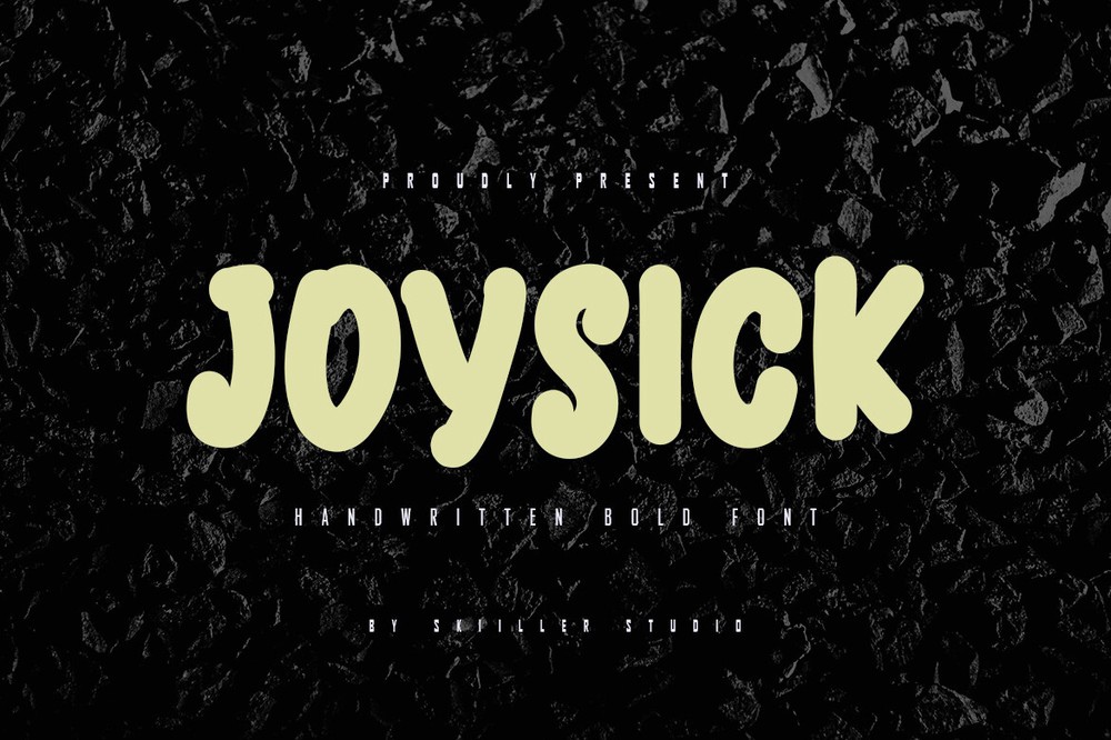 Beispiel einer Joysick-Schriftart